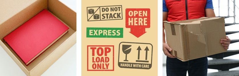 Poorly packaged book in box